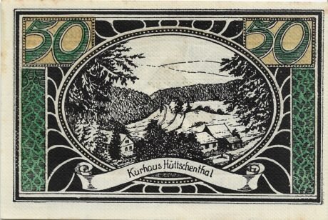 Реверс банкноты 50 fenigów (Niemcy) 1921