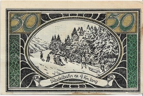 Реверс банкноты 50 fenigów (Niemcy) 1921