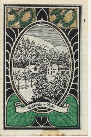 Реверс банкноты 50 fenigów (Niemcy) 1921