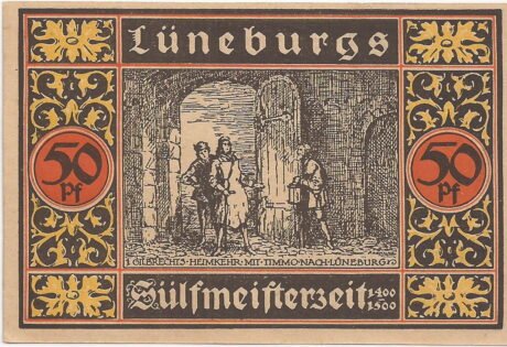Реверс банкноты 50 fenigów Verkehrsverein (Niemcy) 1921