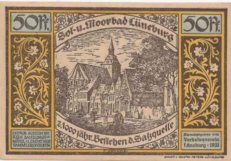 Аверс банкноты 50 fenigów Verkehrsverein (Niemcy) 1921