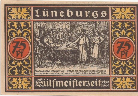 Реверс банкноты 75 пфеннигов Verkehrsverein (Германия) 1921 года
