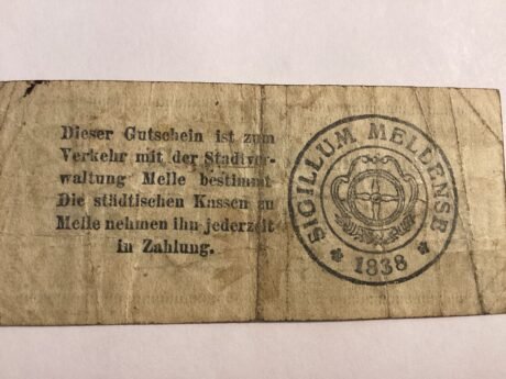 Реверс банкноты 50 fenigów (Niemcy) 1918