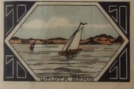 Реверс банкноты 50 fenigów Kreissparkasse (Niemcy) 1921