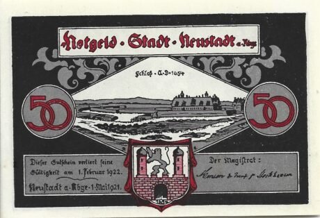 Аверс банкноты 50 fenigów (Niemcy) 1921