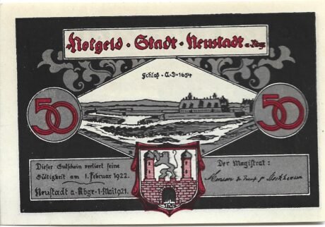 Аверс банкноты 50 fenigów (Niemcy) 1921