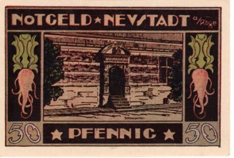 Реверс банкноты 50 fenigów (Niemcy) 1921