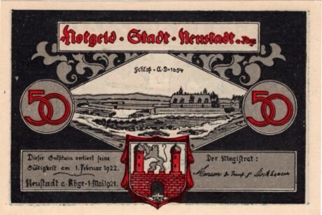 Аверс банкноты 50 fenigów (Niemcy) 1921