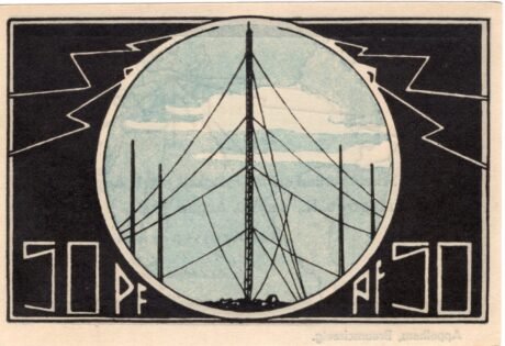 Реверс банкноты 50 fenigów Kreissparkasse (Niemcy) 1921