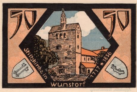 Реверс банкноты 50 fenigów Kreissparkasse (Niemcy) 1921