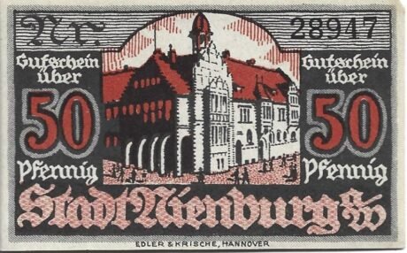 Аверс банкноты 50 пфеннигов (Германия)