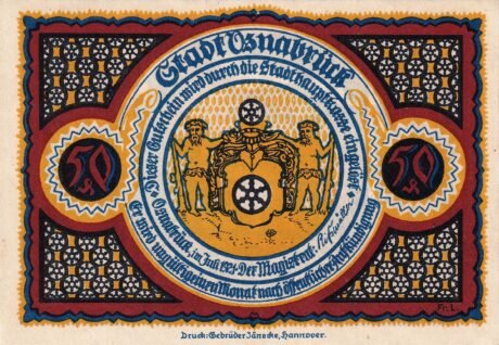 Аверс банкноты 50 fenigów (Niemcy) 1921