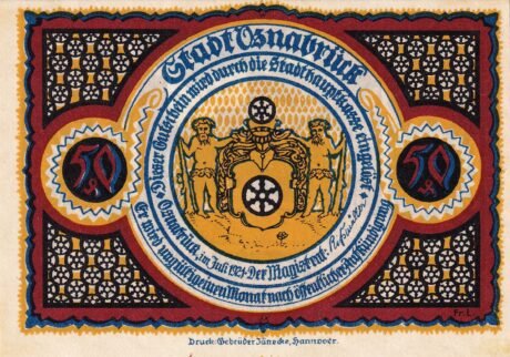 Аверс банкноты 50 fenigów (Niemcy) 1921