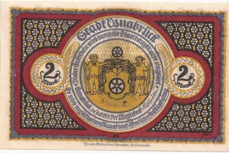 Аверс банкноты 2 marki (Niemcy) 1921