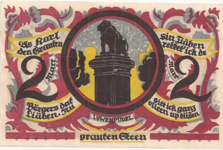 Реверс банкноты 2 marki (Niemcy) 1921