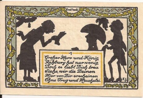 Реверс банкноты 50 fenigów (Niemcy) 1921