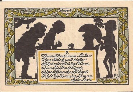 Реверс банкноты 50 fenigów (Niemcy) 1921