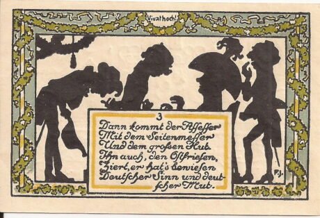 Реверс банкноты 50 fenigów (Niemcy) 1921