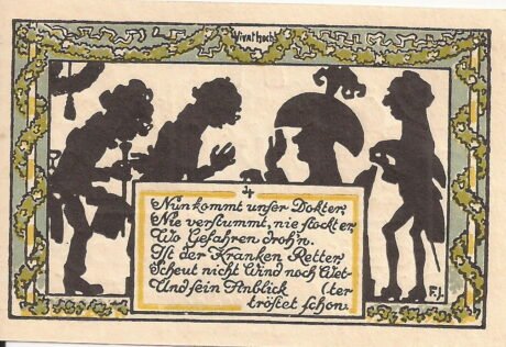 Реверс банкноты 50 fenigów (Niemcy) 1921