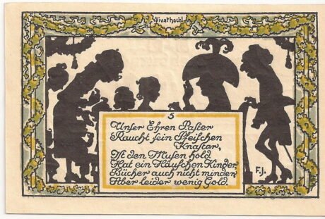 Реверс банкноты 50 fenigów (Niemcy) 1921