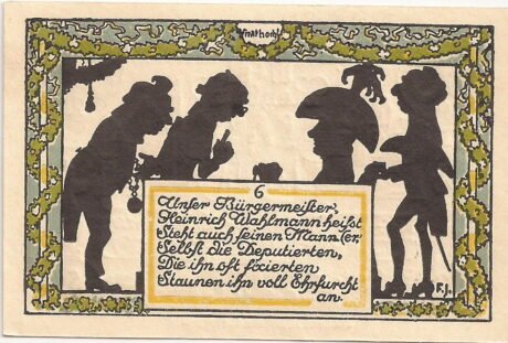 Реверс банкноты 50 fenigów (Niemcy) 1921