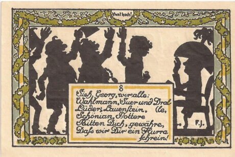 Реверс банкноты 50 fenigów (Niemcy) 1921