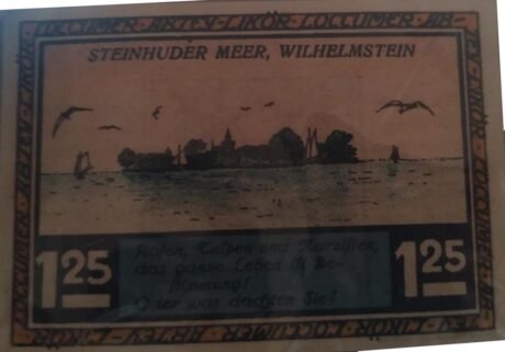 Реверс банкноты 125 fenigów E. Bornemann (Niemcy) 1921