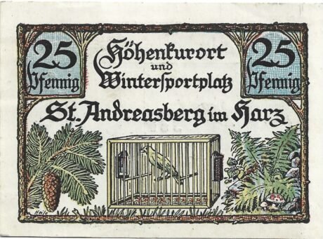 Реверс банкноты 25 пфеннигов (Германия) 1921 года