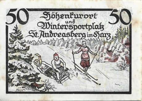 Реверс банкноты 50 fenigów (Niemcy) 1921