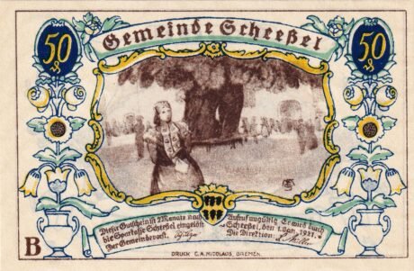 Аверс банкноты 50 fenigów (Niemcy) 1921