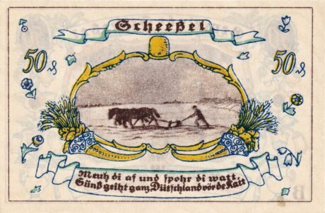 Реверс банкноты 50 fenigów (Niemcy) 1921