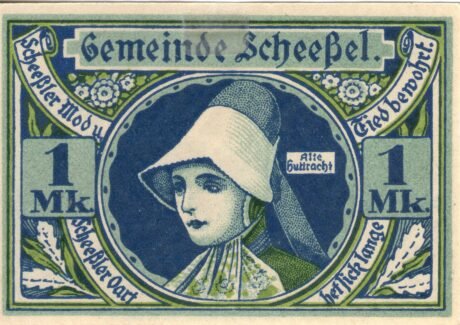 Реверс банкноты 1 marka (Niemcy) 1922