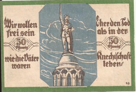 Аверс банкноты 50 пфеннигов (Германия)