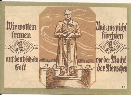 Аверс банкноты 1 marka (Niemcy)