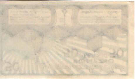 Реверс банкноты 50 fenigów (Niemcy) 1920