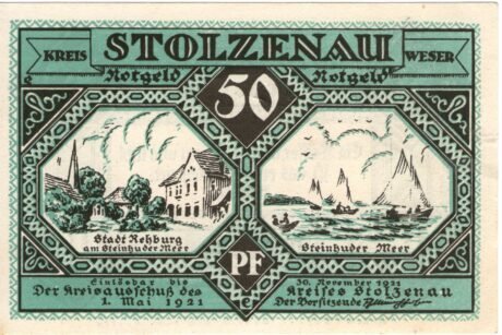 Аверс банкноты 50 fenigów (Niemcy) 1921