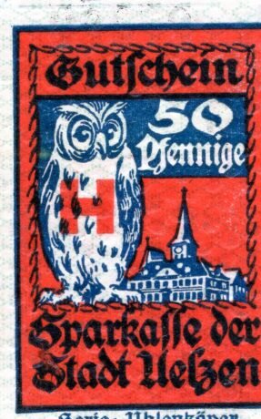 Реверс банкноты 50 fenigów (Niemcy) 1920