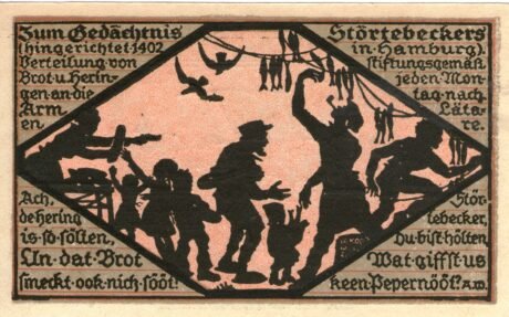 Реверс банкноты 25 fenigów (Niemcy) 1921