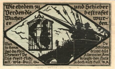 Реверс банкноты 50 fenigów (Niemcy) 1921