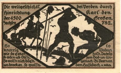 Реверс банкноты 1 marka (Niemcy) 1921