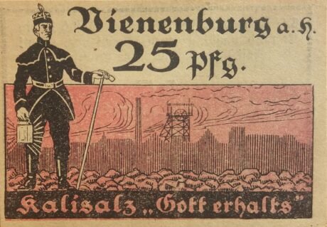 Реверс банкноты 25 fenigów (Niemcy) 1921