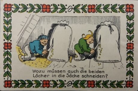 Реверс банкноты 50 пфеннигов Max and Moritz Series (Германия)