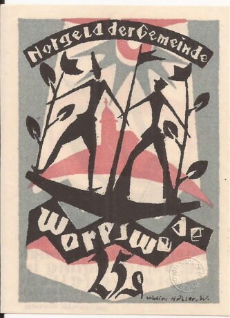 Аверс банкноты 25 fenigów (Niemcy)