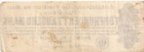 Реверс банкноты 500000 Reichsbahndirektion (Germany) 1923