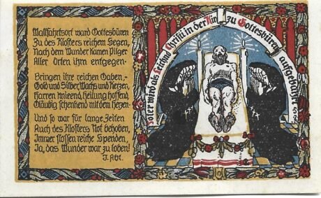 Реверс банкноты 50 fenigów (Niemcy) 1921