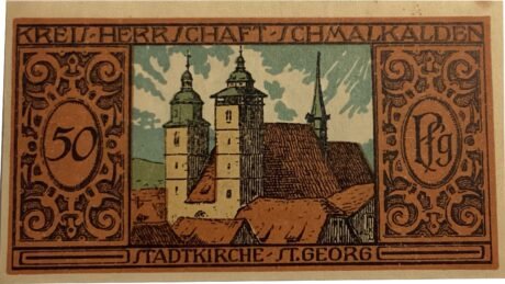 Реверс банкноты 50 fenigów (Niemcy) 1921