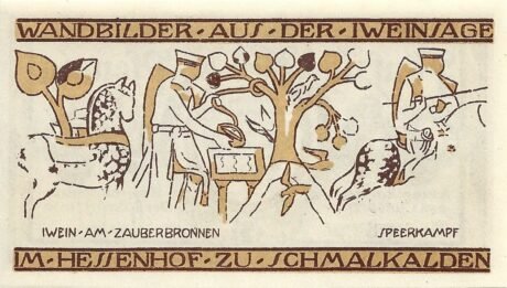 Реверс банкноты 50 fenigów (Niemcy) 1921