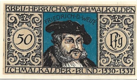 Реверс банкноты 50 fenigów (Niemcy) 1921