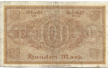 Реверс банкноты 100 marek (Niemcy) 1922