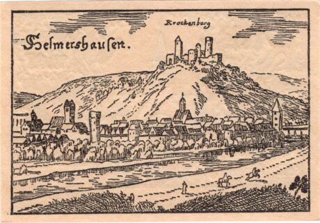 Реверс банкноты 25 fenigów (Niemcy)